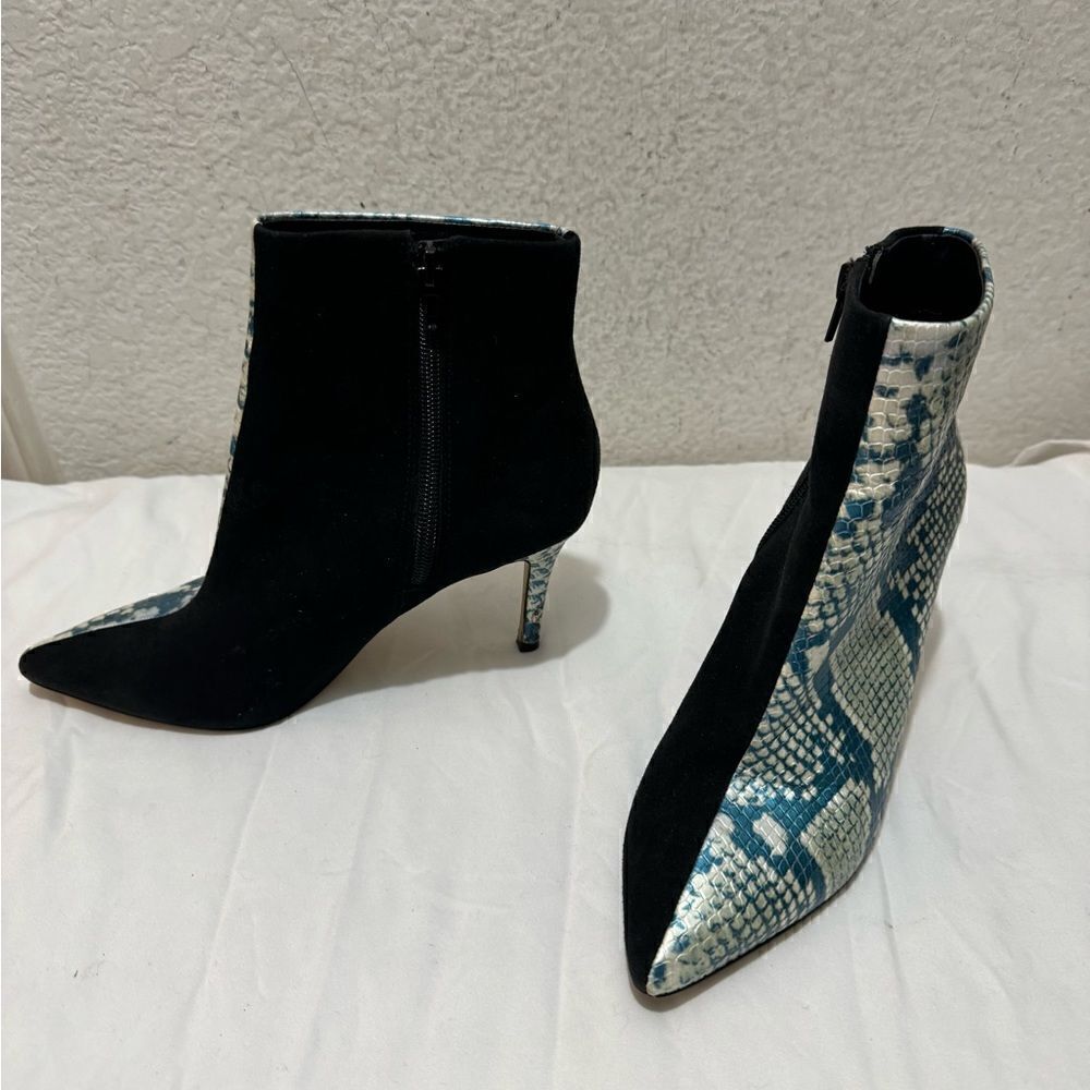 Something Navy Snake Printed Boots size 6 - Picture 3 of 9